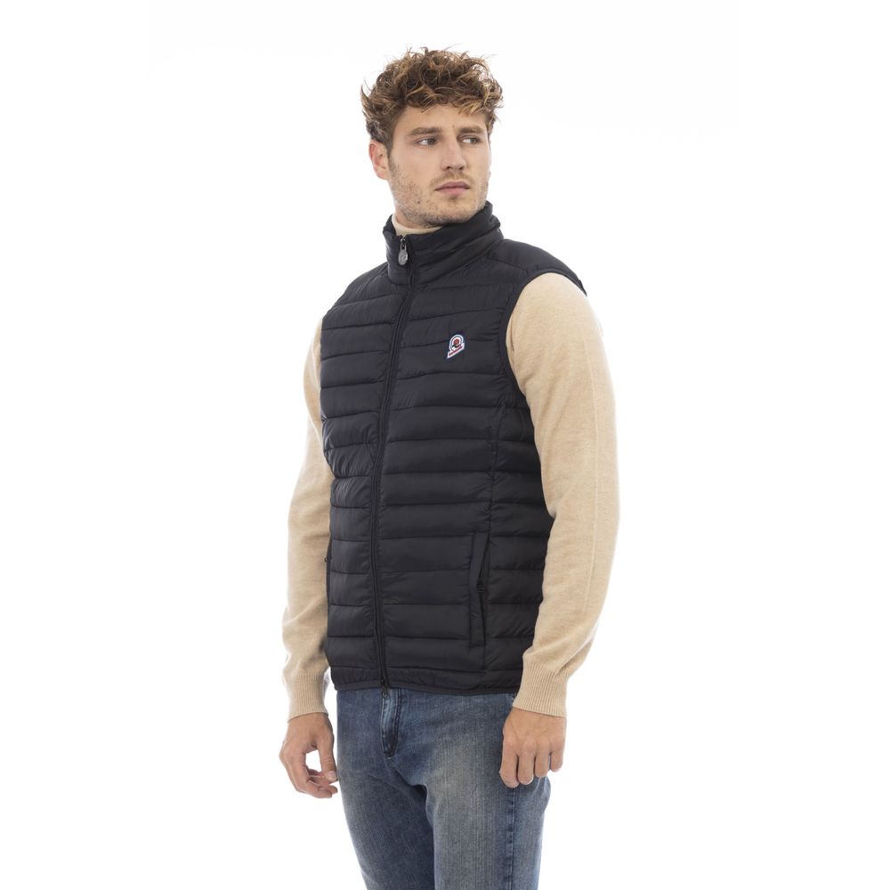 Chaleco de poliamida negra para hombre