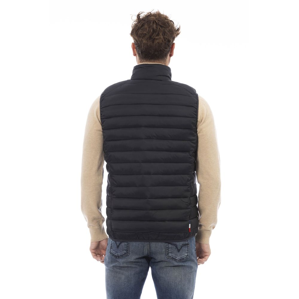 Chaleco de poliamida negra para hombre