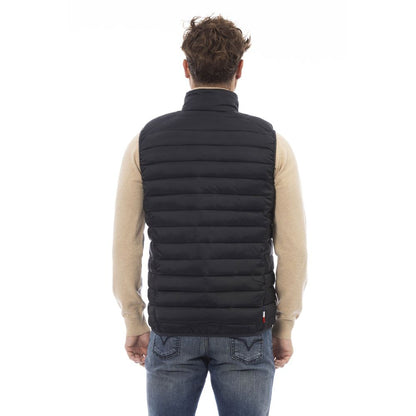 Chaleco de poliamida negra para hombre