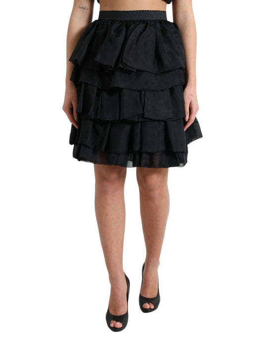 Elegante minifalda escalonada de corte A