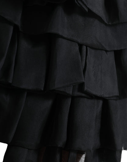 Elegante minifalda escalonada de corte A