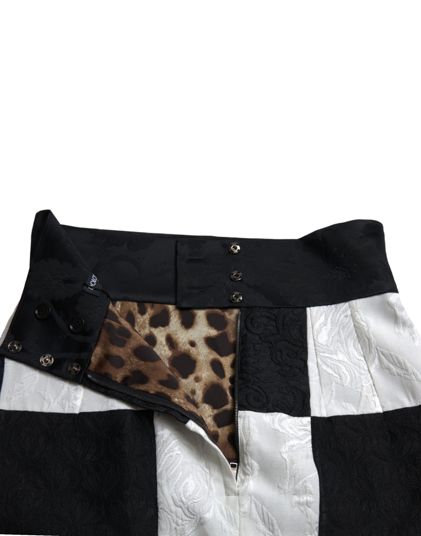 Minifalda elegante de cintura alta con estampado floral