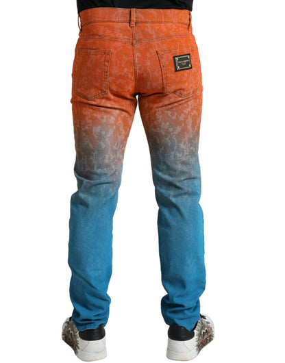 Vaqueros ajustados con efecto ombré elegantes