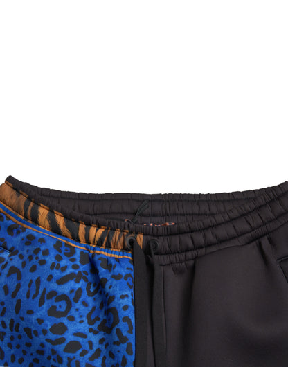 Elegantes pantalones deportivos con estampado de tigre