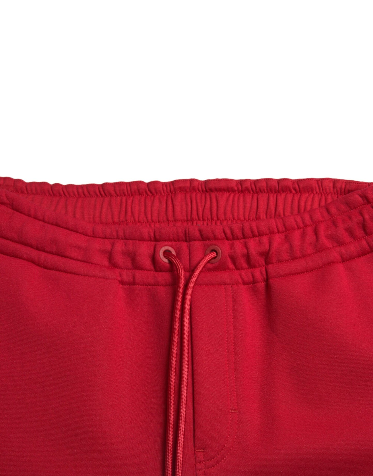Pantalones deportivos de mezcla de algodón rojo chispeante
