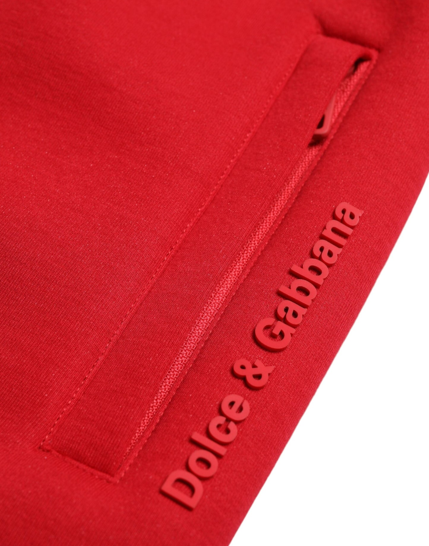 Pantalones deportivos de mezcla de algodón rojo chispeante