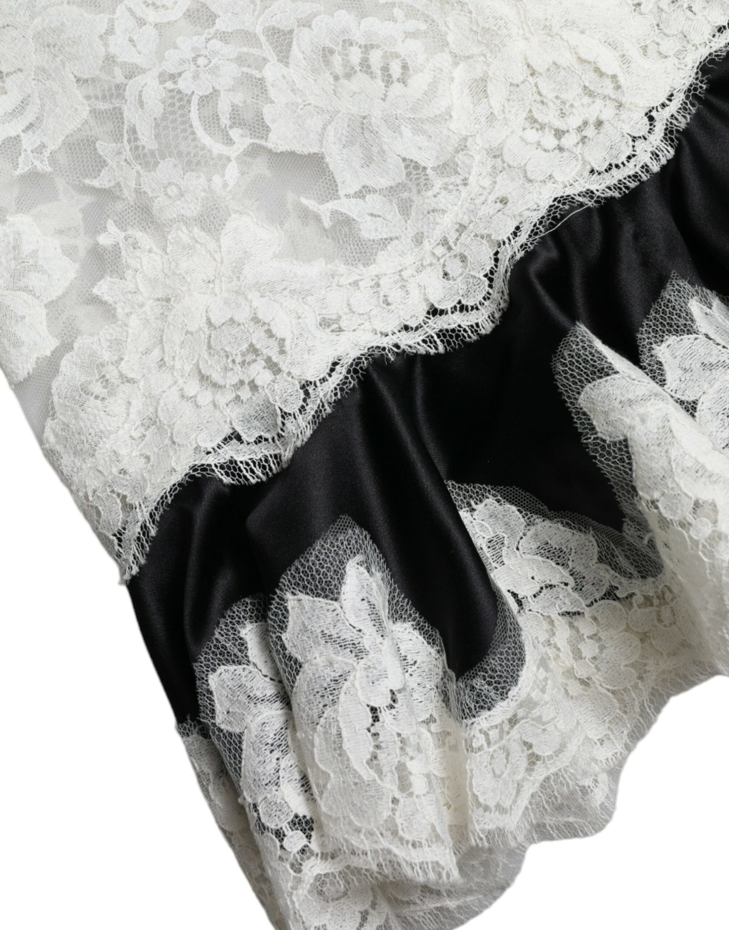 Elegante vestido de encaje de línea A en mezcla de seda