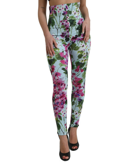 Leggings elegantes de tiro alto con estampado floral