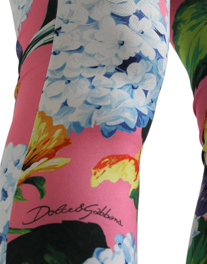 Leggings de cintura alta con estampado floral exquisito