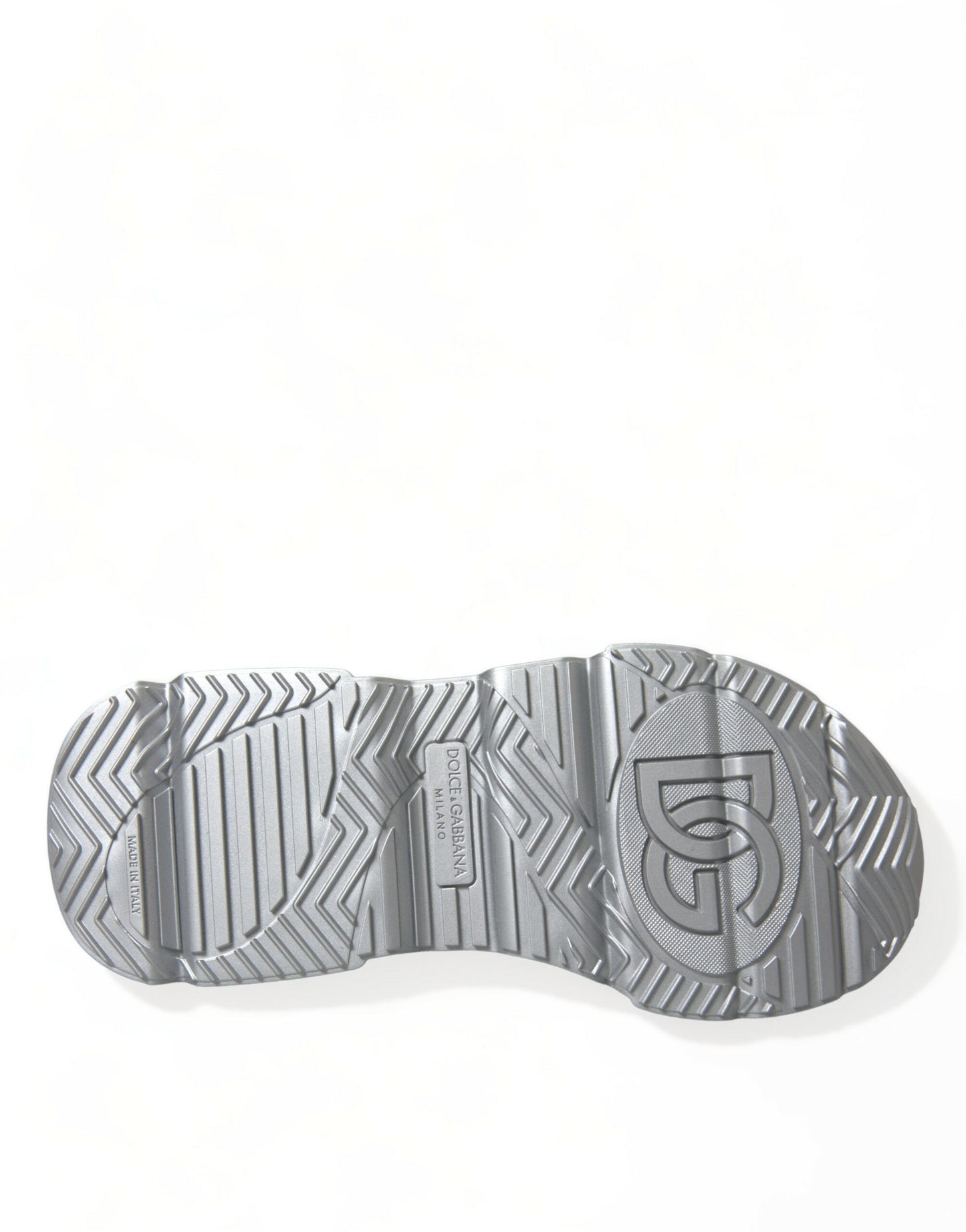 Elegantes zapatillas deportivas de piel de becerro plateada