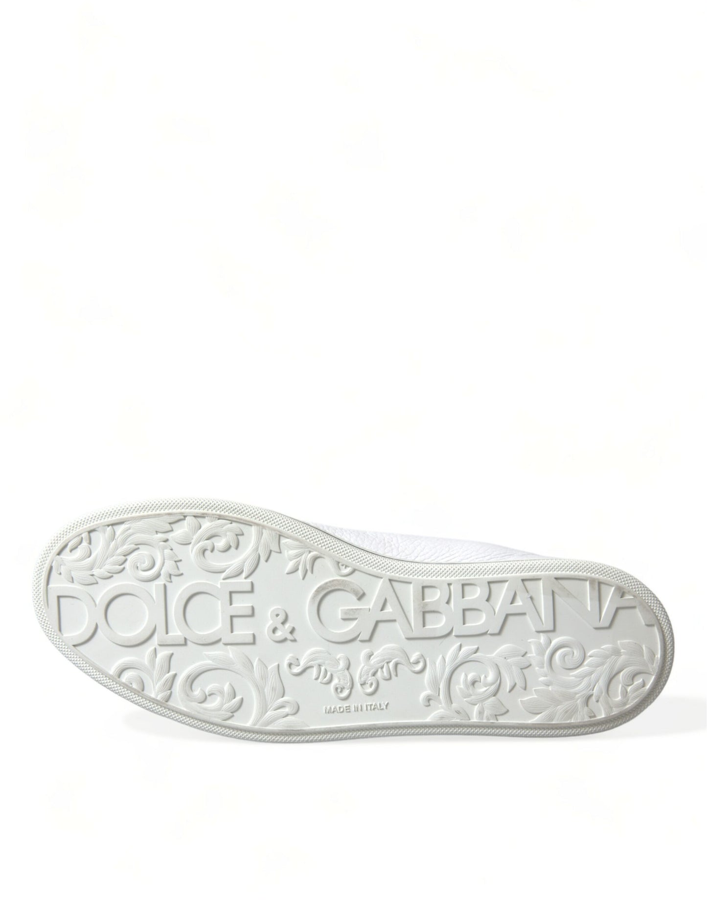 Elegantes zapatillas altas de cuero blanco
