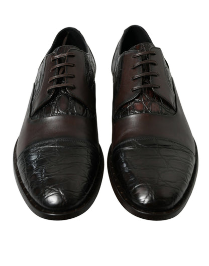 Elegantes zapatos de vestir Derby formales marrones