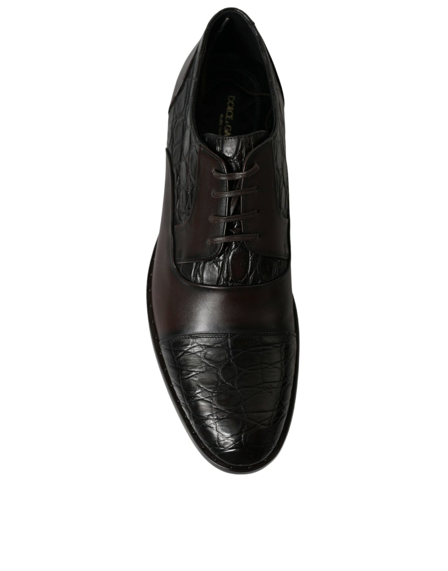 Elegantes zapatos de vestir Derby formales marrones