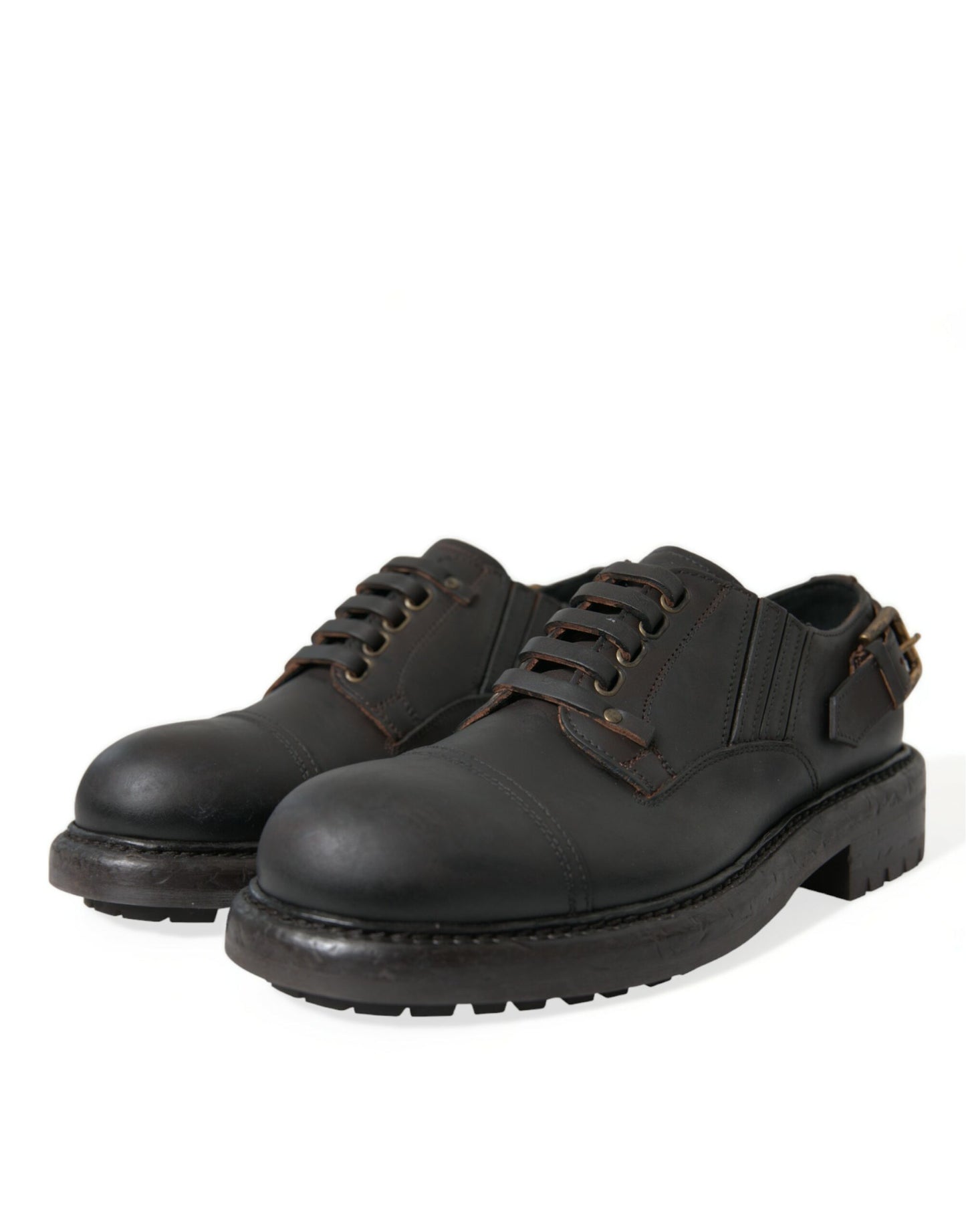Elegantes zapatos de vestir Derby de cuero para hombre