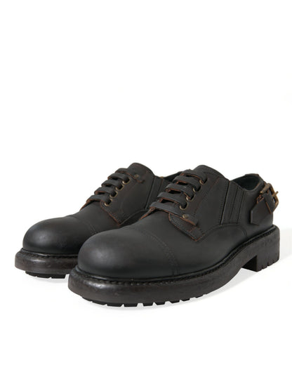 Elegantes zapatos de vestir Derby de cuero para hombre