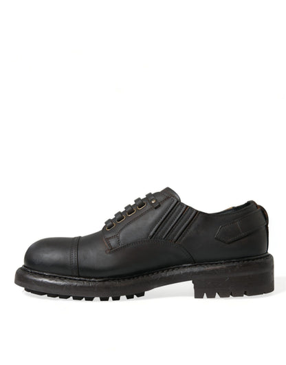 Elegantes zapatos de vestir Derby de cuero para hombre