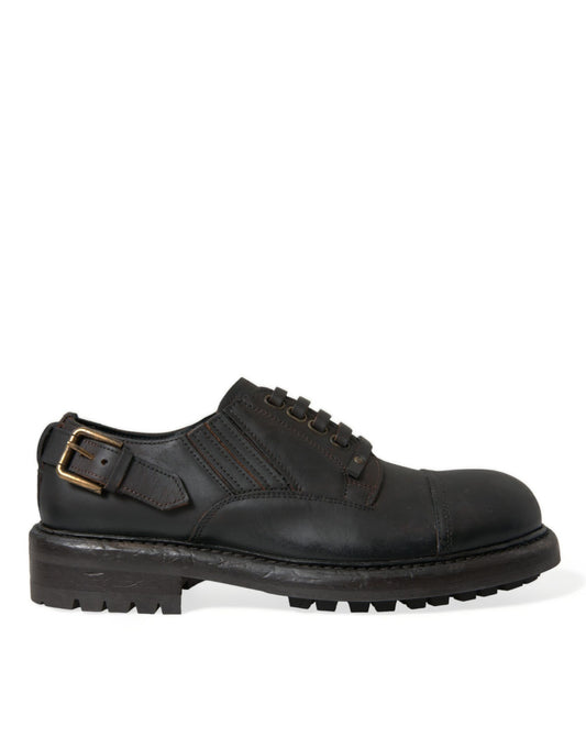 Elegantes zapatos de vestir Derby de cuero para hombre