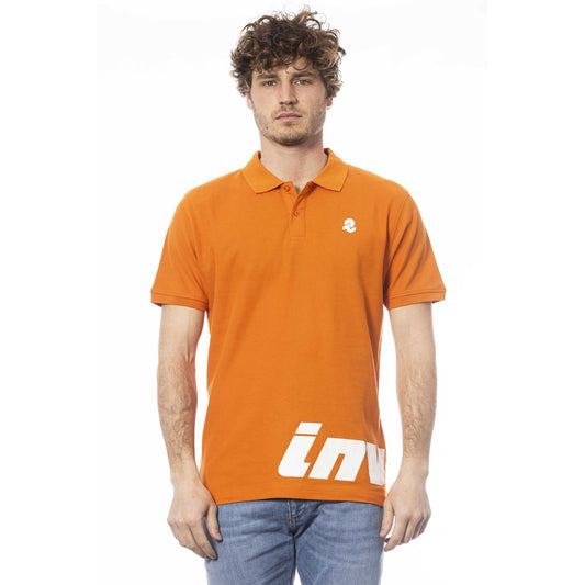 Polo de algodón naranja para hombre