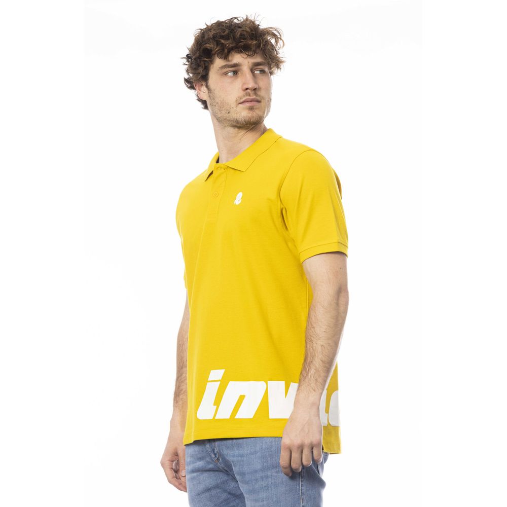 Polo de algodón amarillo para hombre