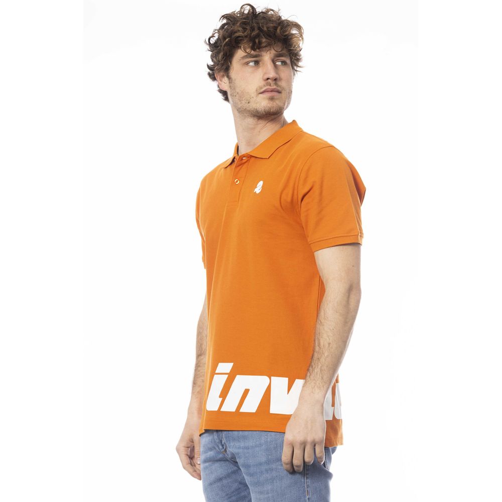 Polo de algodón naranja para hombre