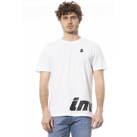 Camiseta blanca de algodón para hombre