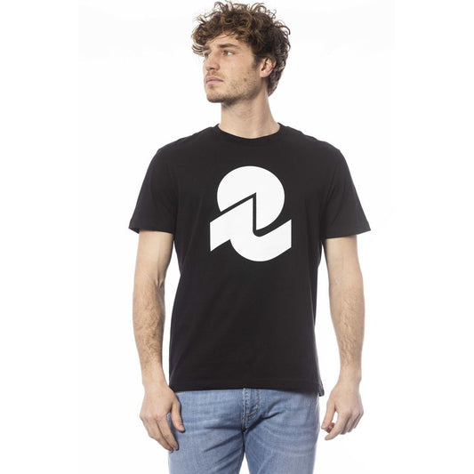 Camiseta negra de algodón para hombre