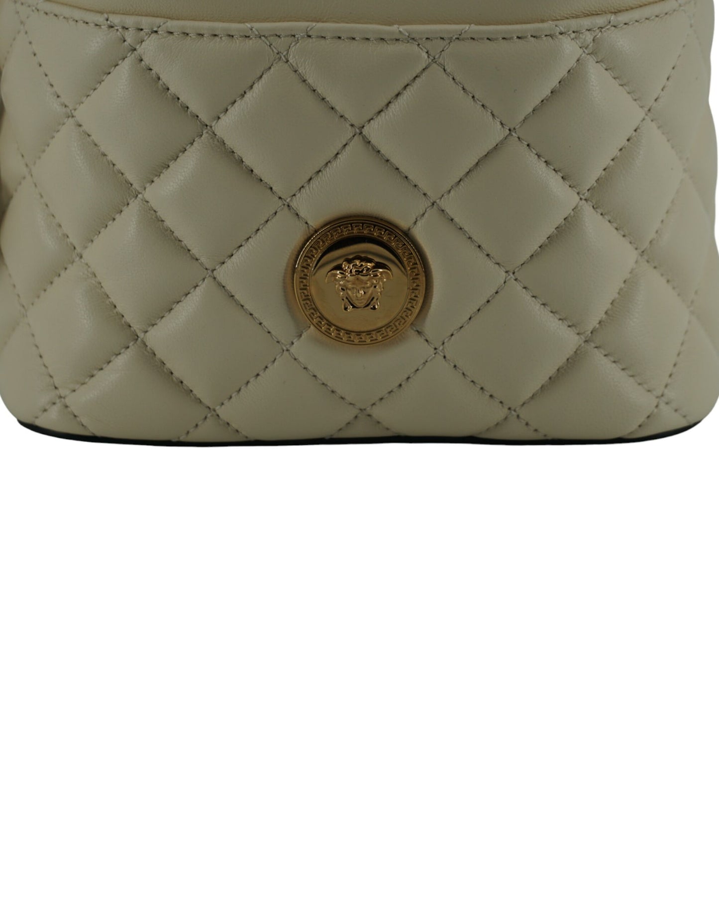 Elegante bolso bandolera pequeño de piel blanca