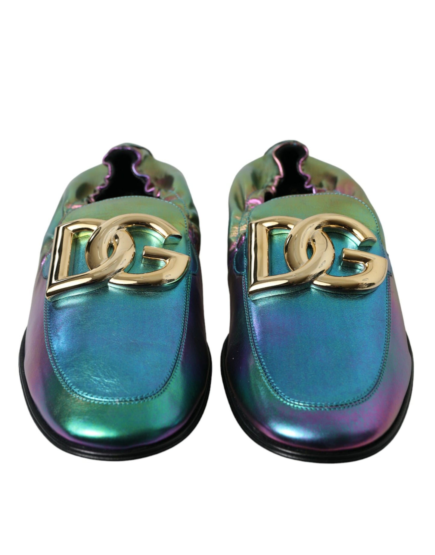 Elegantes mocasines iridiscentes para caballero