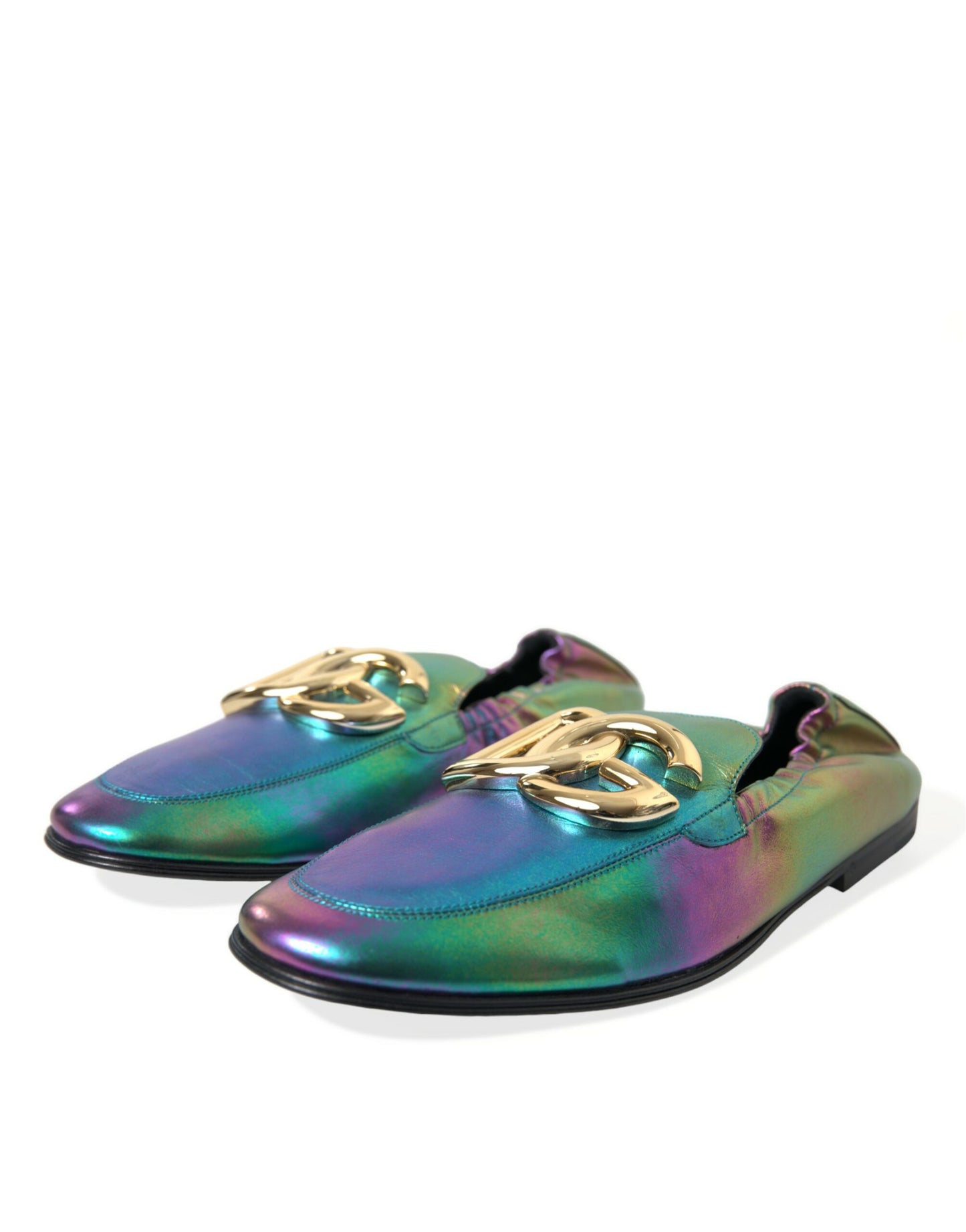 Elegantes mocasines iridiscentes para caballero