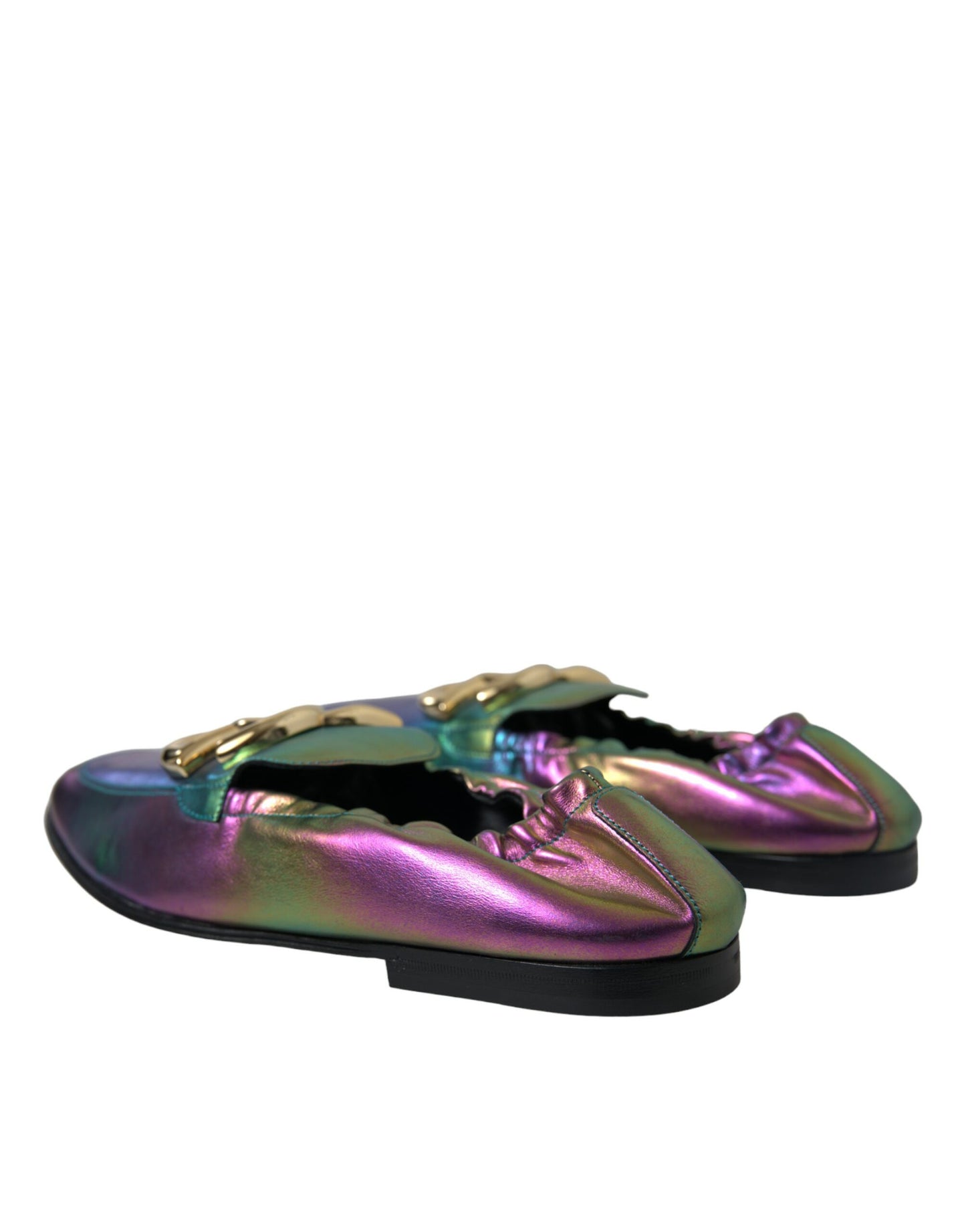 Elegantes mocasines iridiscentes para caballero