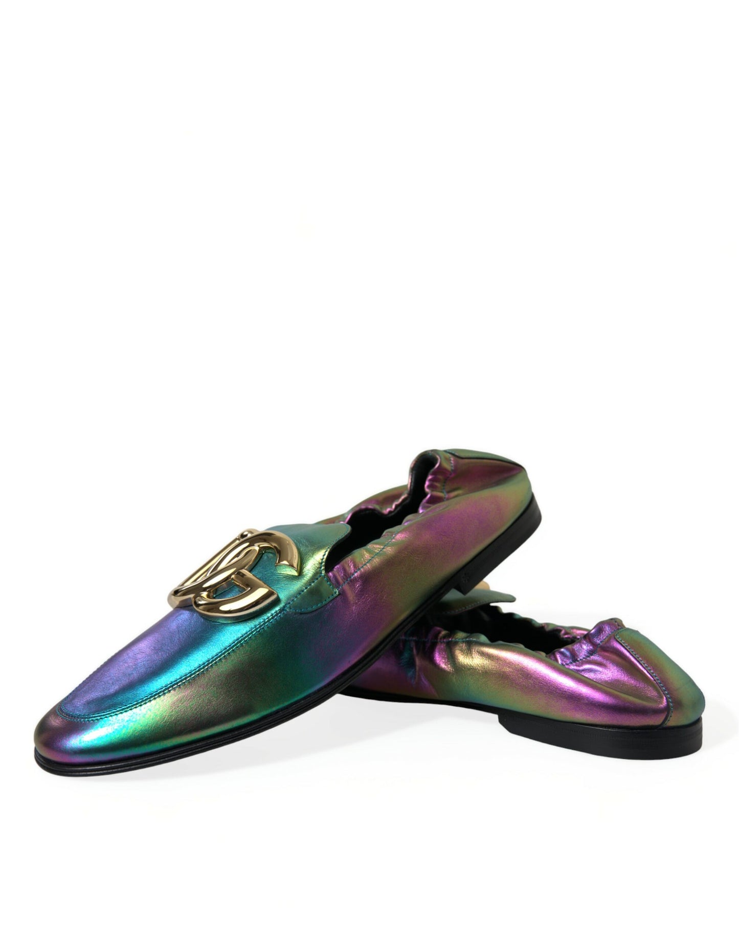 Elegantes mocasines iridiscentes para caballero