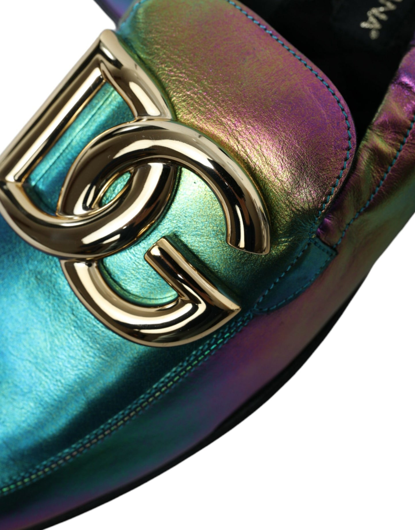 Elegantes mocasines iridiscentes para caballero