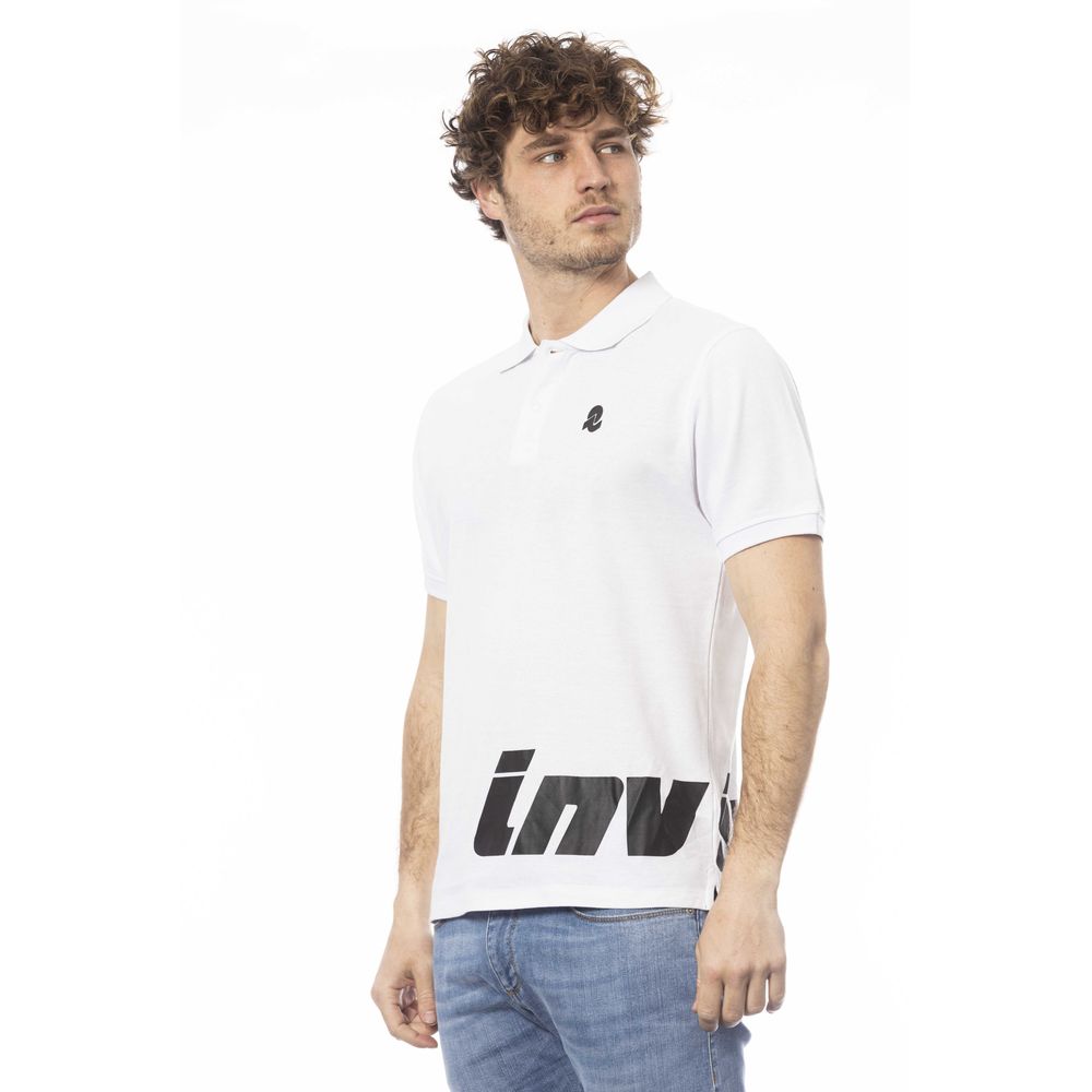 Polo de algodón blanco para hombre