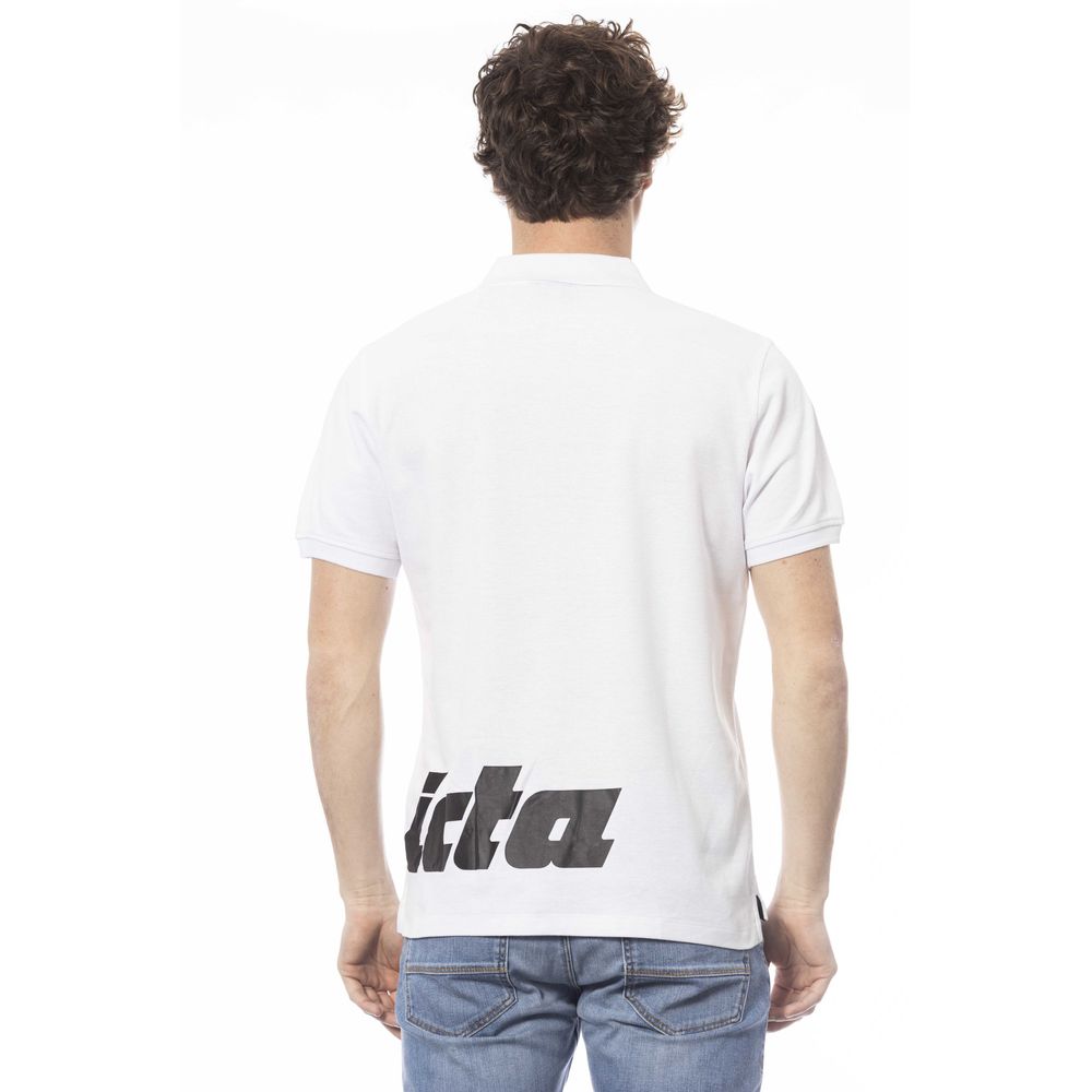 Polo de algodón blanco para hombre