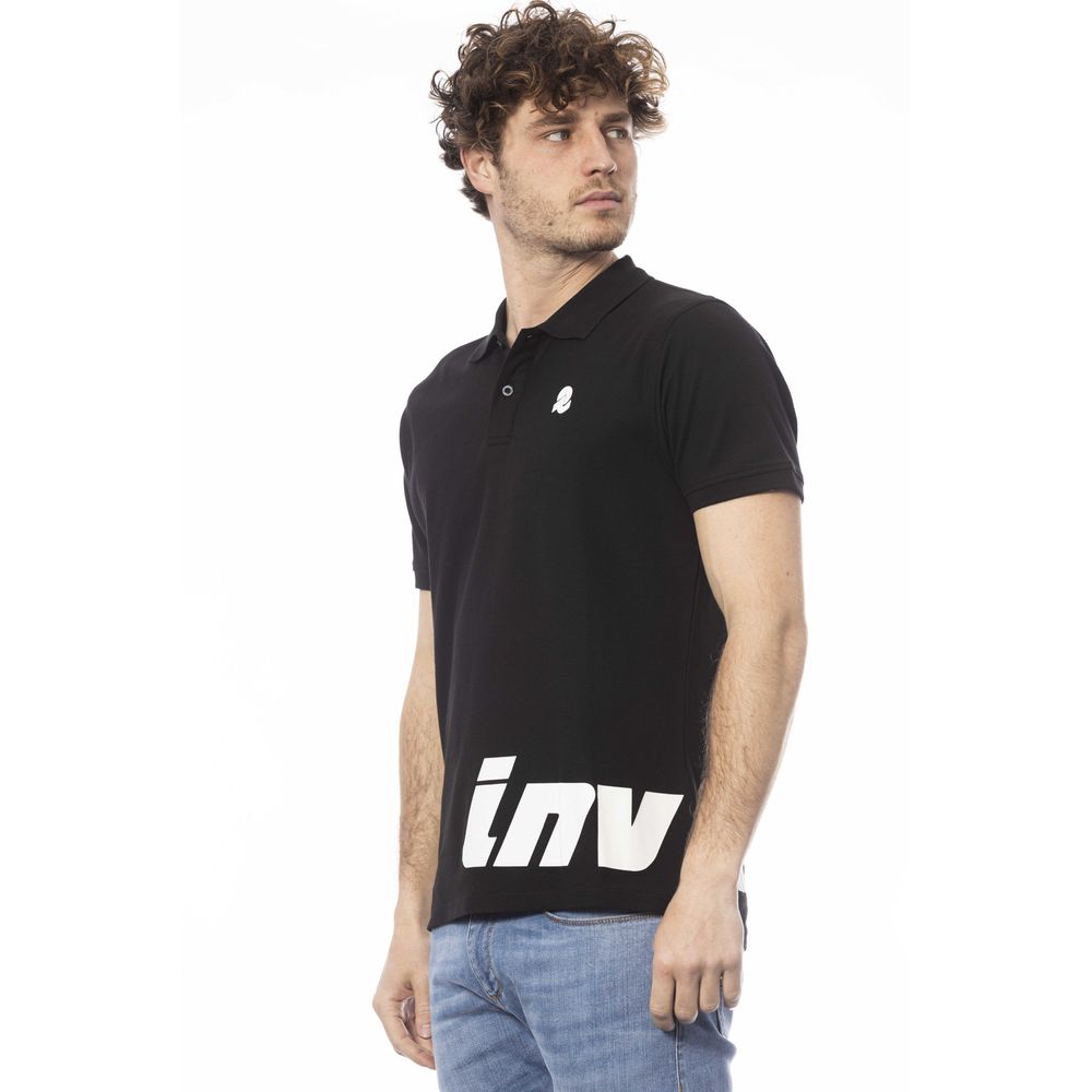 Polo de algodón negro para hombre