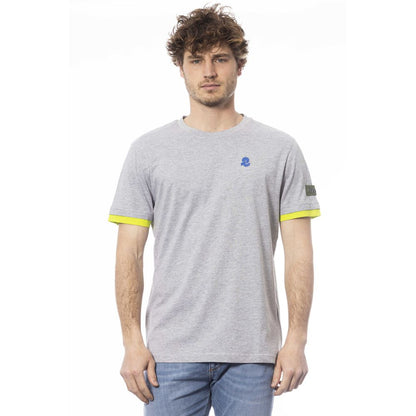 Camiseta de algodón gris para hombre