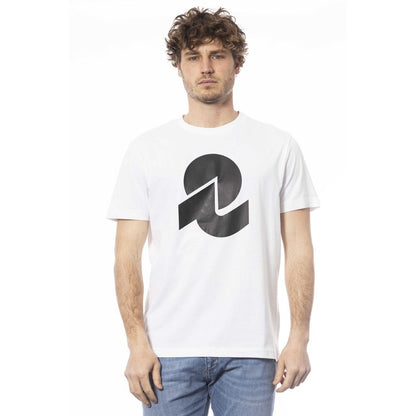 Camiseta blanca de algodón para hombre