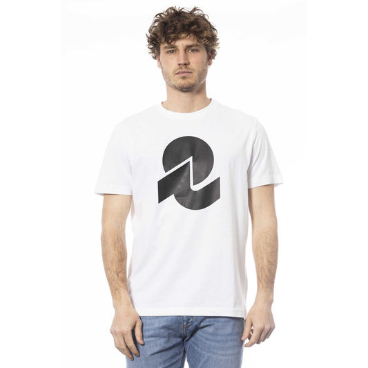 Camiseta blanca de algodón para hombre