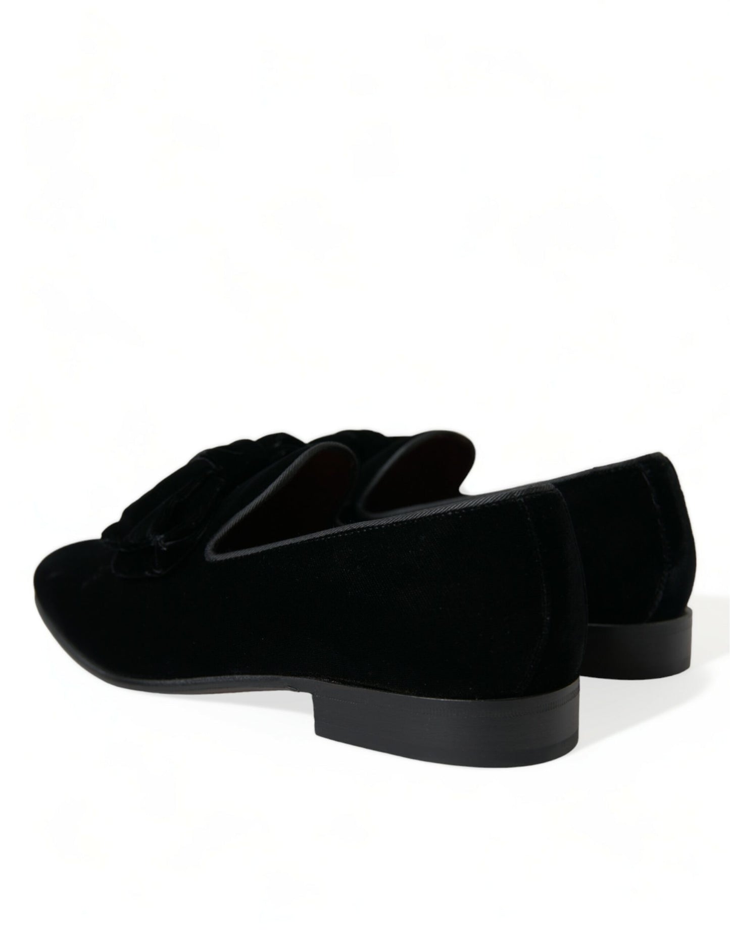 Mocasines elegantes de terciopelo negro - Calzado de lujo para hombre