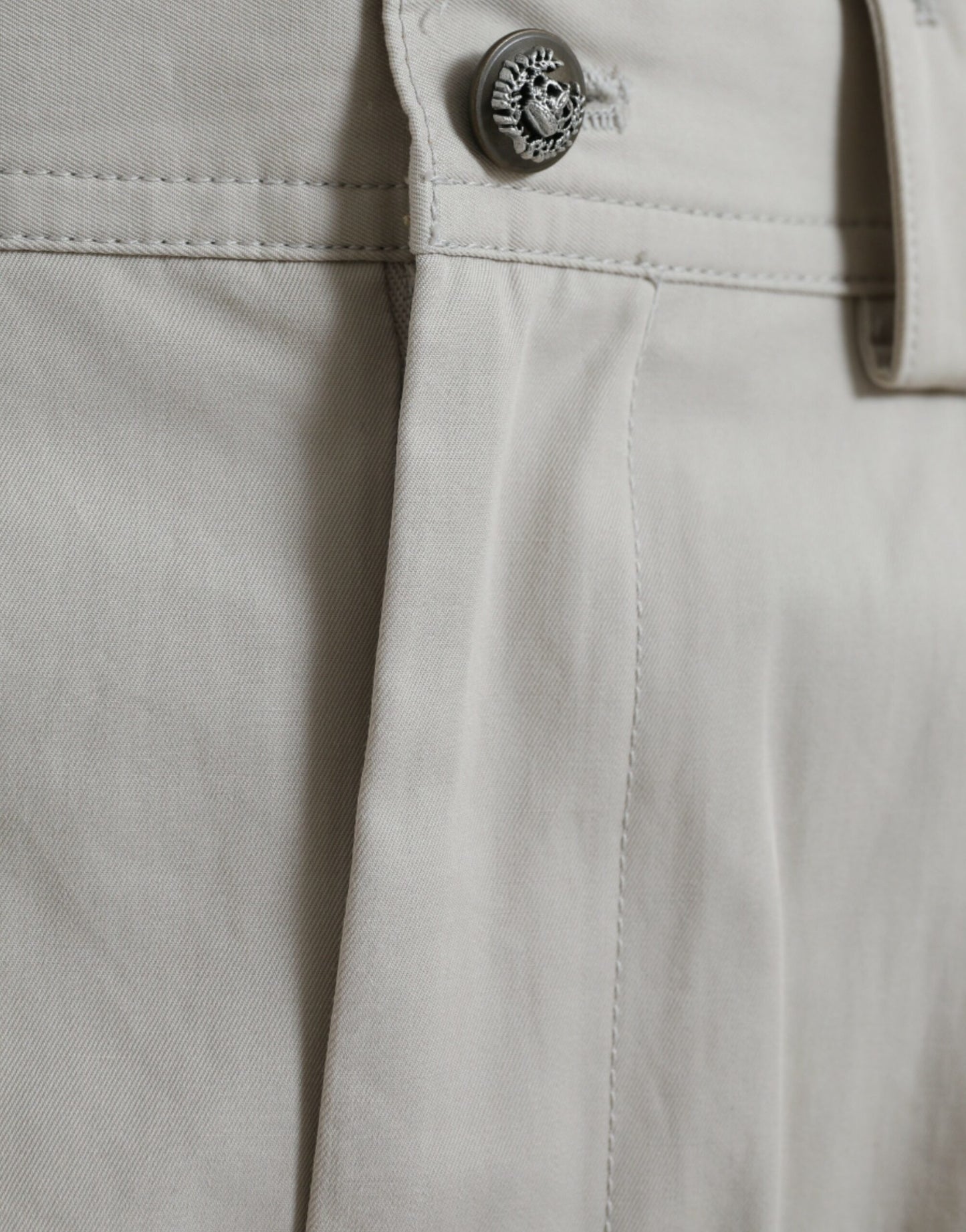 Pantalones de moda de cintura alta y corte cónico - Beige