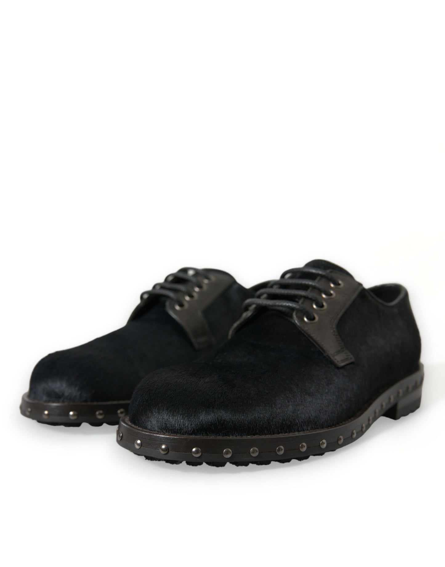 Elegantes zapatos Derby de piel de becerro negra
