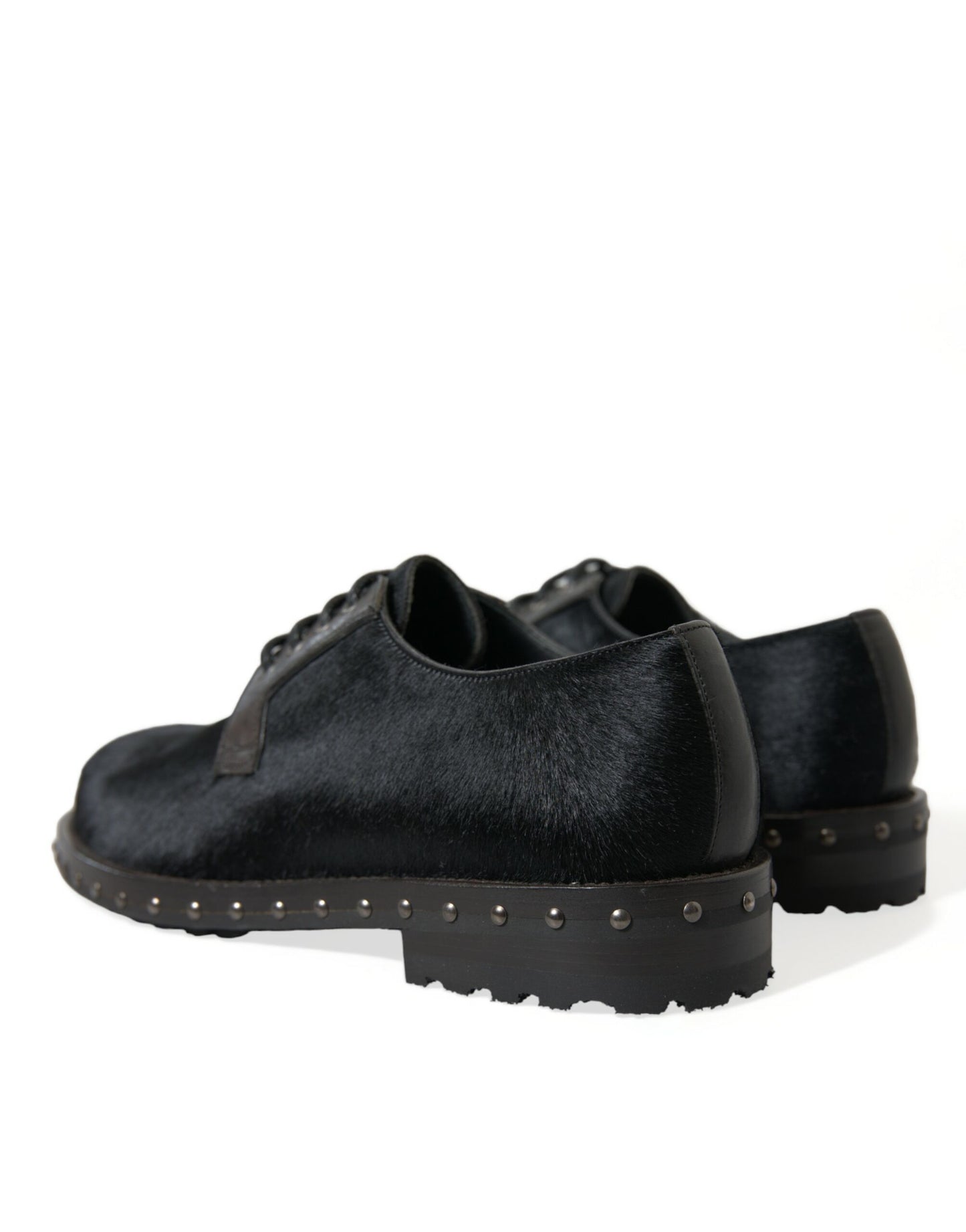 Elegantes zapatos Derby de piel de becerro negra