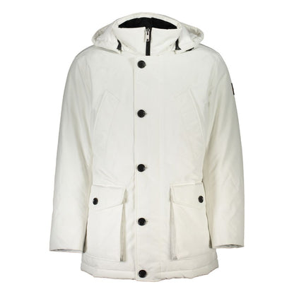 Chaqueta de poliamida blanca para hombre