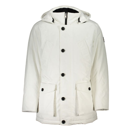 Chaqueta de poliamida blanca para hombre