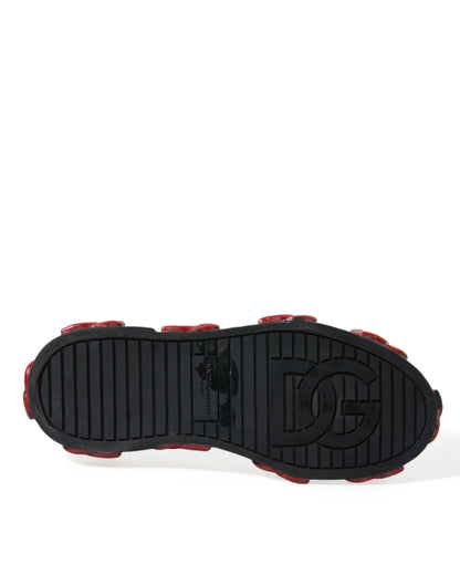 Zapatillas altas multicolores con un toque de lujo