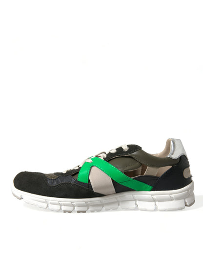 Exquisitas zapatillas bajas multicolores de diseñador