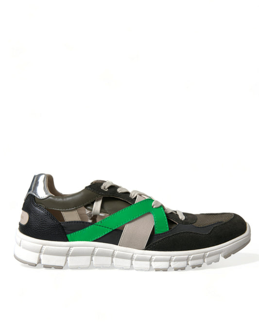 Exquisitas zapatillas bajas multicolores de diseñador