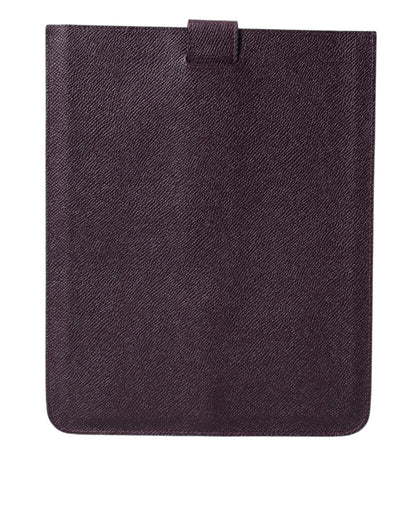 Elegante funda de piel para tableta en color marrón intenso