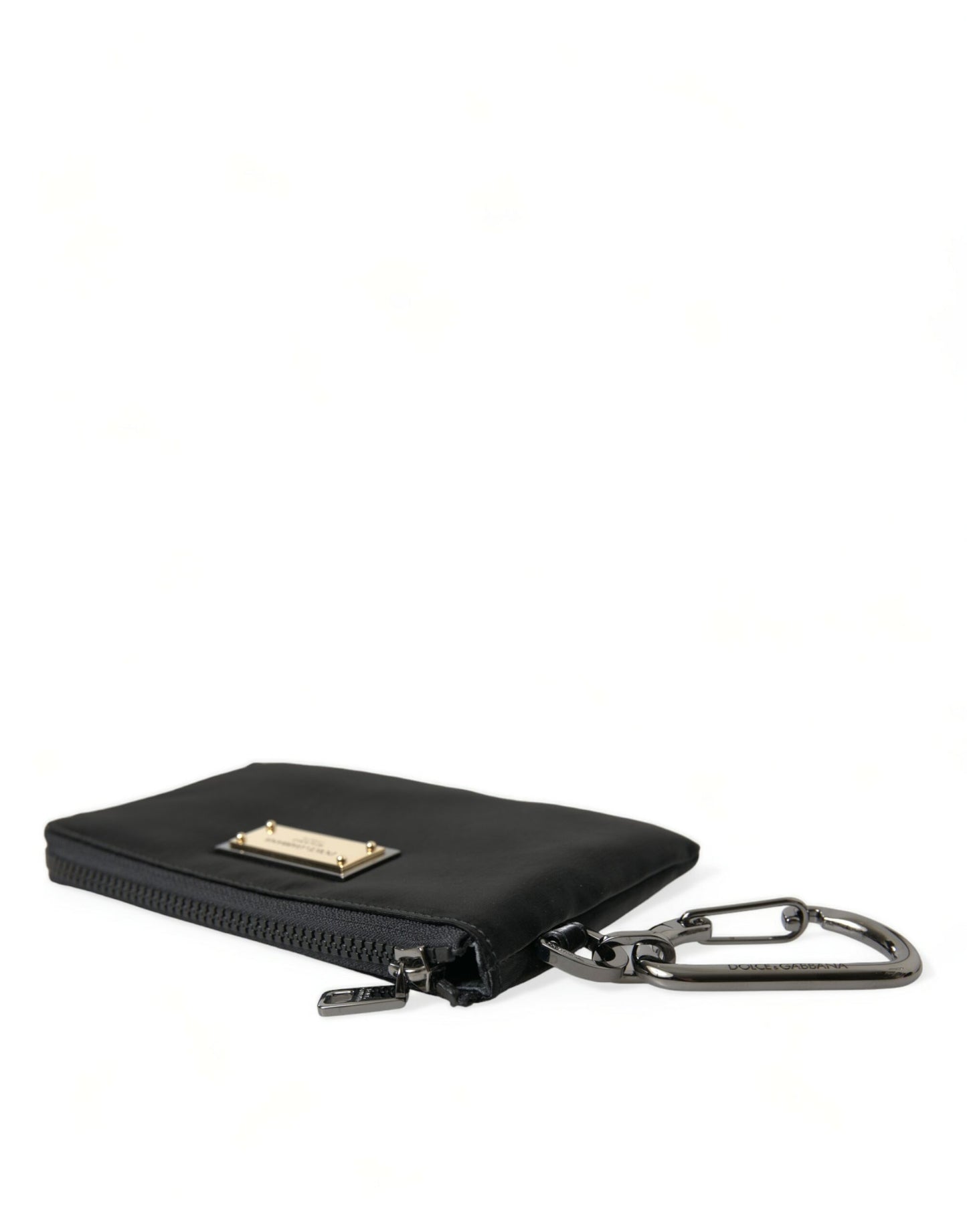 Bolsa Elite de nailon y cuero negro con detalle de logotipo