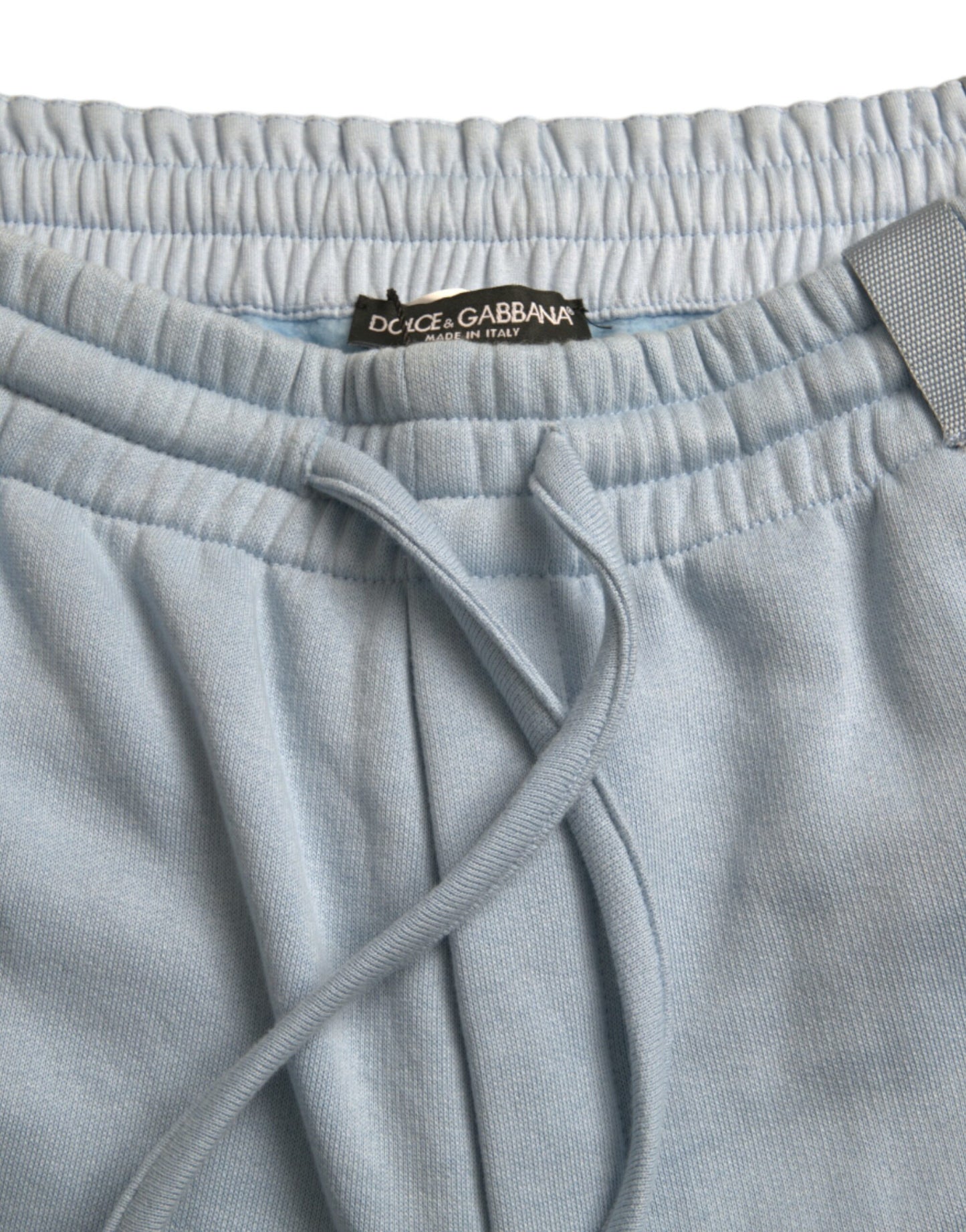 Elegantes pantalones deportivos de mezcla de algodón azul claro